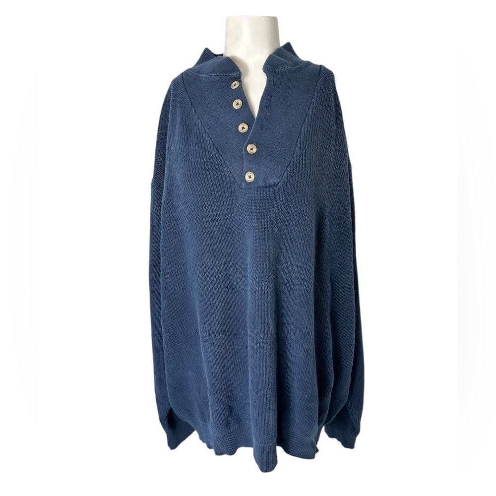 L.L. Bean Heathered Henley Sweater